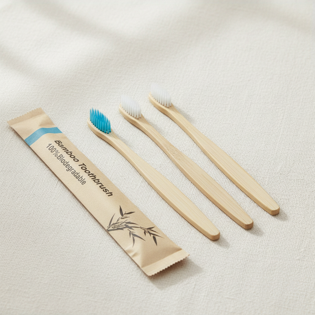 Bamboo Toothbrush Set