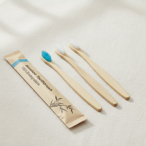Bamboo Toothbrush Set